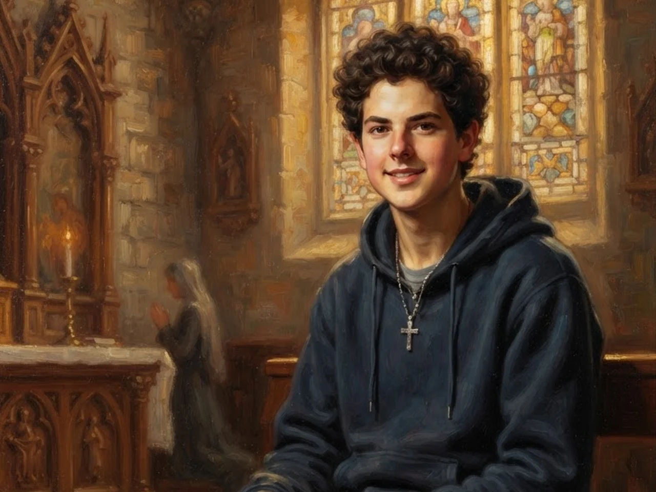 São Carlo Acutis, pintura